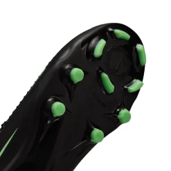 Nike Phantom 6 Low Academy Gras / Kunstgras Voetbalschoenen (MG) Kids Zwart Felgroen