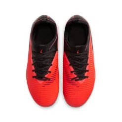 Nike Phantom 6 Low Academy Gras / Kunstgras Voetbalschoenen (MG) Kids Zwart Felrood Goud