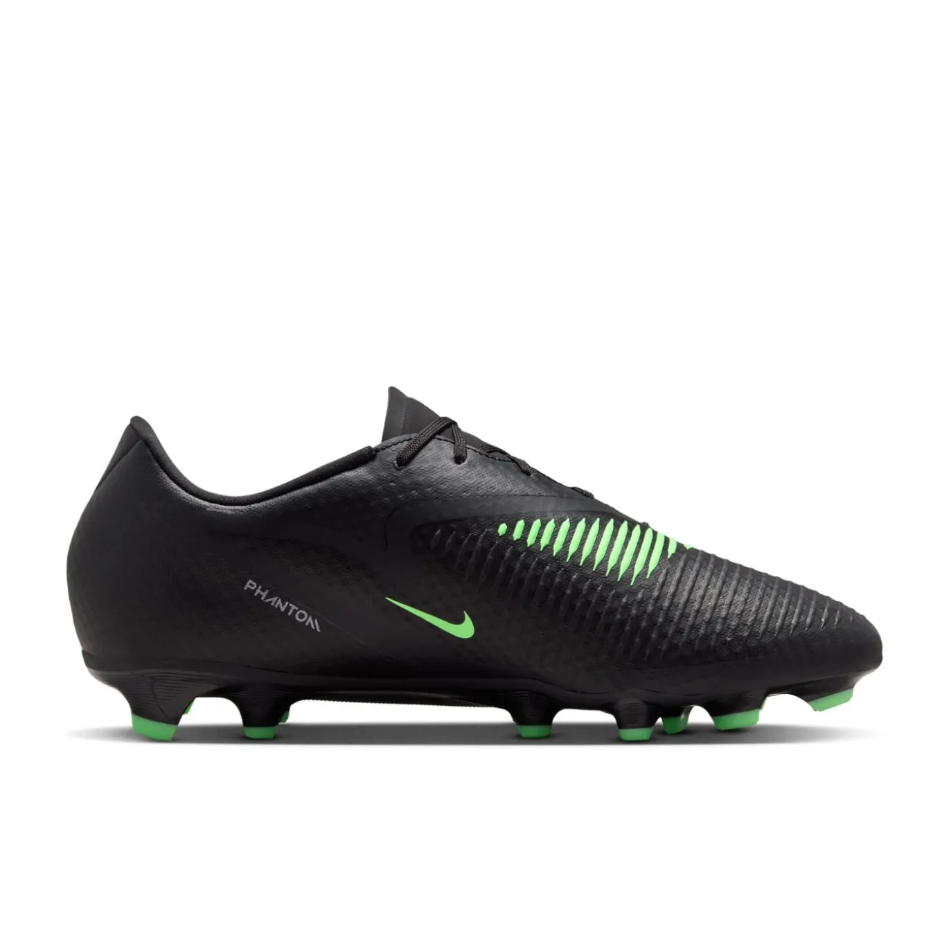 Nike Phantom 6 Low Academy Gras / Kunstgras Voetbalschoenen (MG) Zwart Felgroen