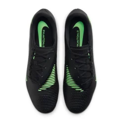 Nike Phantom 6 Low Academy IJzeren-Nop Voetbalschoenen (SG) Anti-Clog Zwart Felgroen