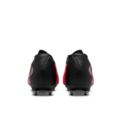 Nike Phantom 6 Low Academy IJzeren-Nop Voetbalschoenen (SG) Anti-Clog Zwart Felrood Goud
