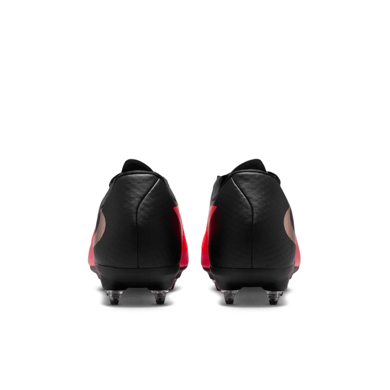 Nike Phantom 6 Low Academy IJzeren-Nop Voetbalschoenen (SG) Anti-Clog Zwart Felrood Goud