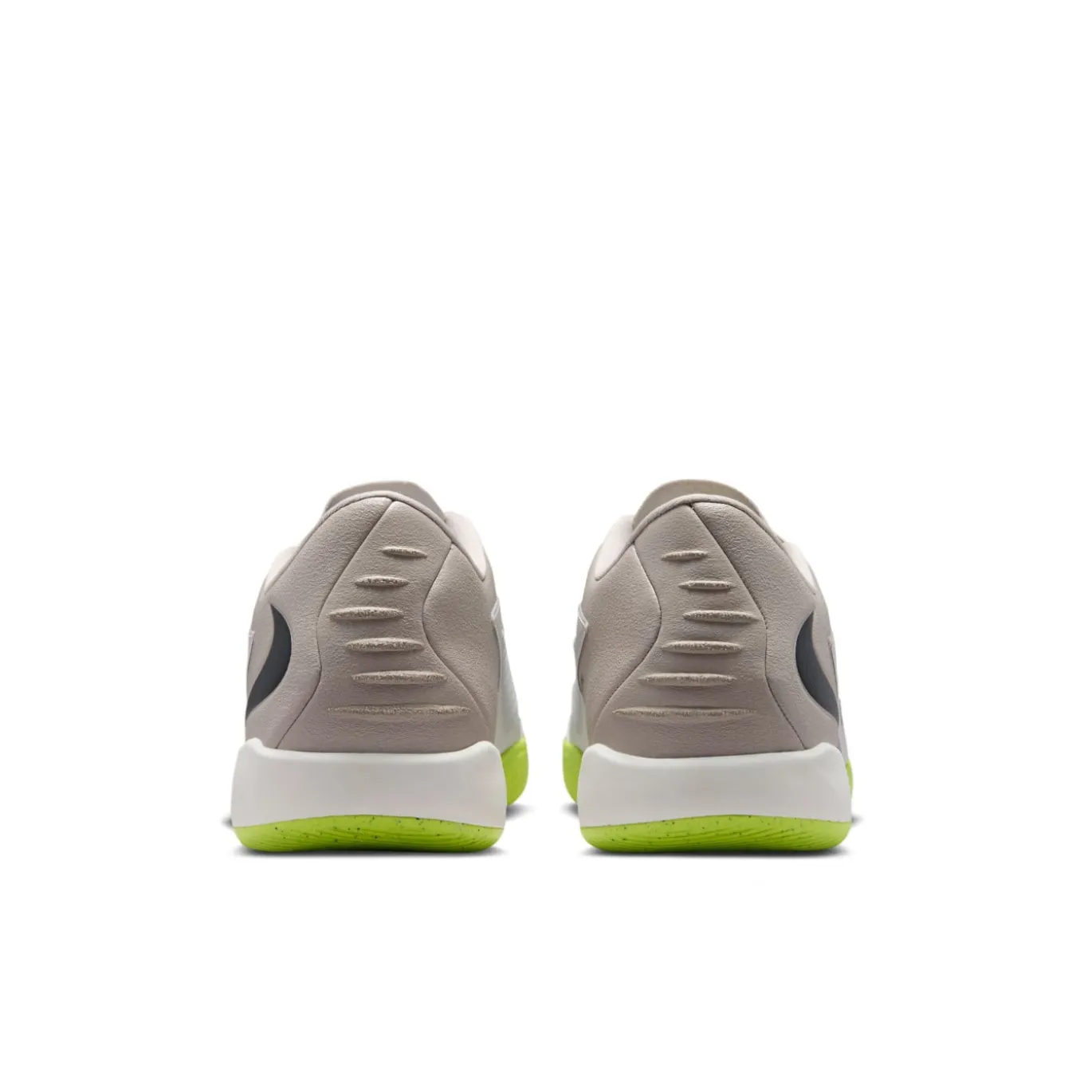 Nike Phantom 6 Low Academy Zaalvoetbalschoenen (IN) Grijs Lichtgrijs Zwart Limoen