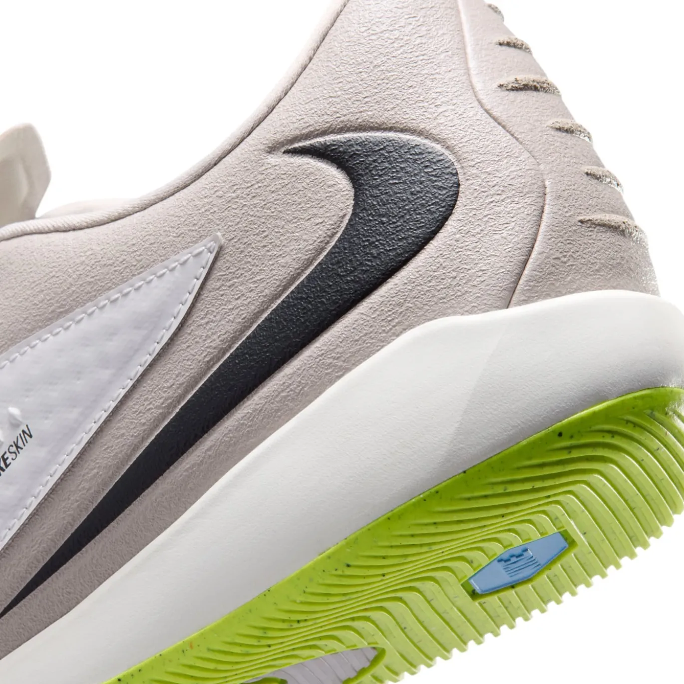 Nike Phantom 6 Low Academy Zaalvoetbalschoenen (IN) Grijs Lichtgrijs Zwart Limoen