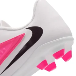 Nike Phantom 6 Low Club Gras / Kunstgras Voetbalschoenen (MG) Kids Wit Felroze Zwart