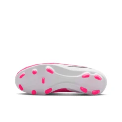 Nike Phantom 6 Low Club Gras / Kunstgras Voetbalschoenen (MG) Kids Wit Felroze Zwart