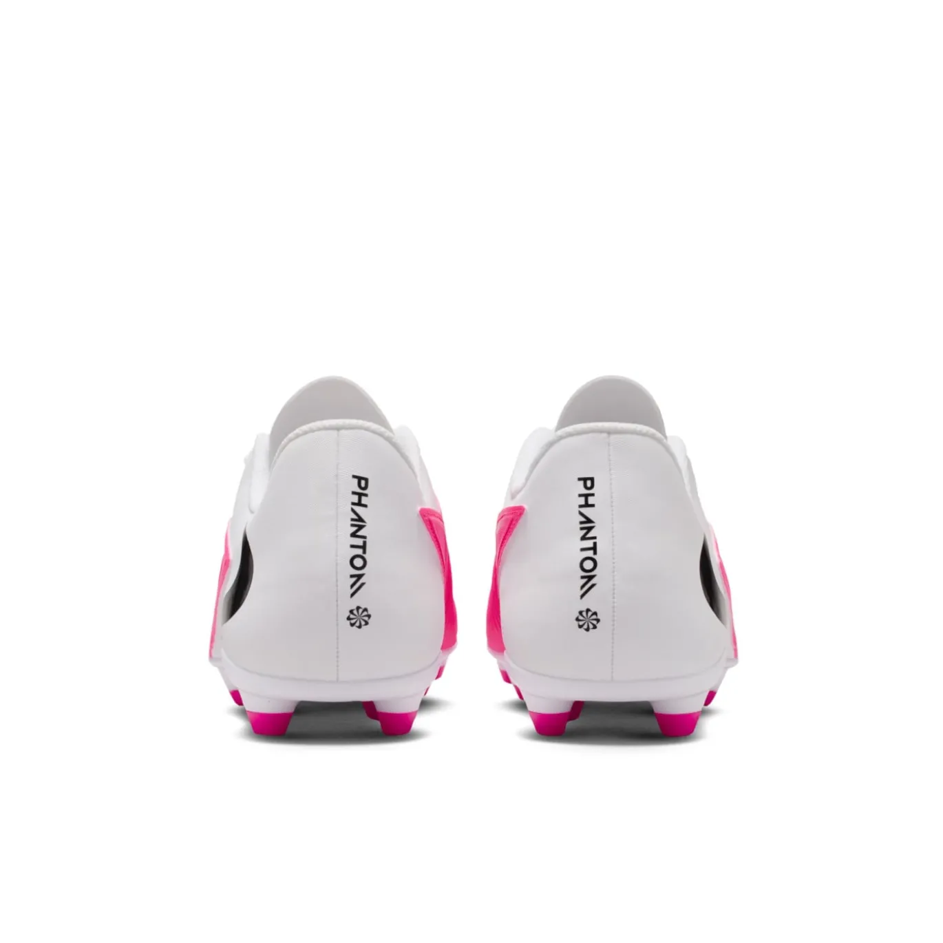 Nike Phantom 6 Low Club Gras / Kunstgras Voetbalschoenen (MG) Wit Felroze Zwart