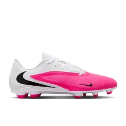 Nike Phantom 6 Low Club Gras / Kunstgras Voetbalschoenen (MG) Wit Felroze Zwart