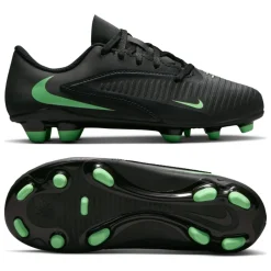 Nike Phantom 6 Low Club Gras / Kunstgras Voetbalschoenen (MG) Peuters/Kleuters Zwart Felgroen