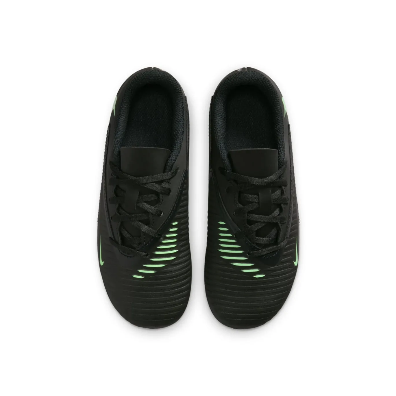 Nike Phantom 6 Low Club Gras / Kunstgras Voetbalschoenen (MG) Peuters/Kleuters Zwart Felgroen