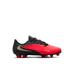 Nike Phantom 6 Low Club Gras / Kunstgras Voetbalschoenen (MG) Peuters/Kleuters Zwart Felrood Goud