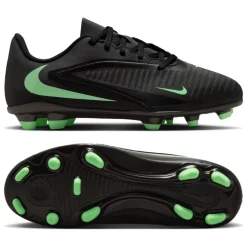 Nike Phantom 6 Low Club Gras / Kunstgras Voetbalschoenen (MG) Kids Zwart Felgroen