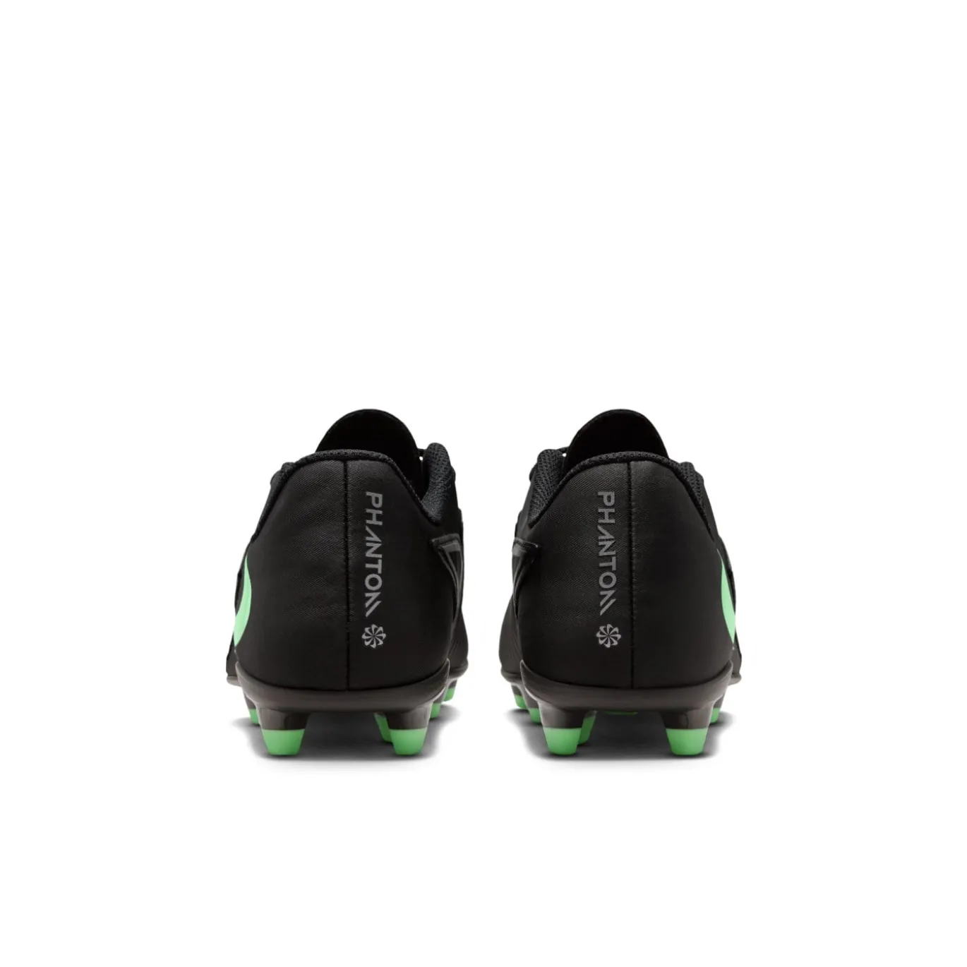 Nike Phantom 6 Low Club Gras / Kunstgras Voetbalschoenen (MG) Kids Zwart Felgroen