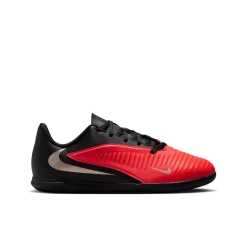 Nike Phantom 6 Low Club Zaalvoetbalschoenen (IN) Kids Zwart Felrood Goud