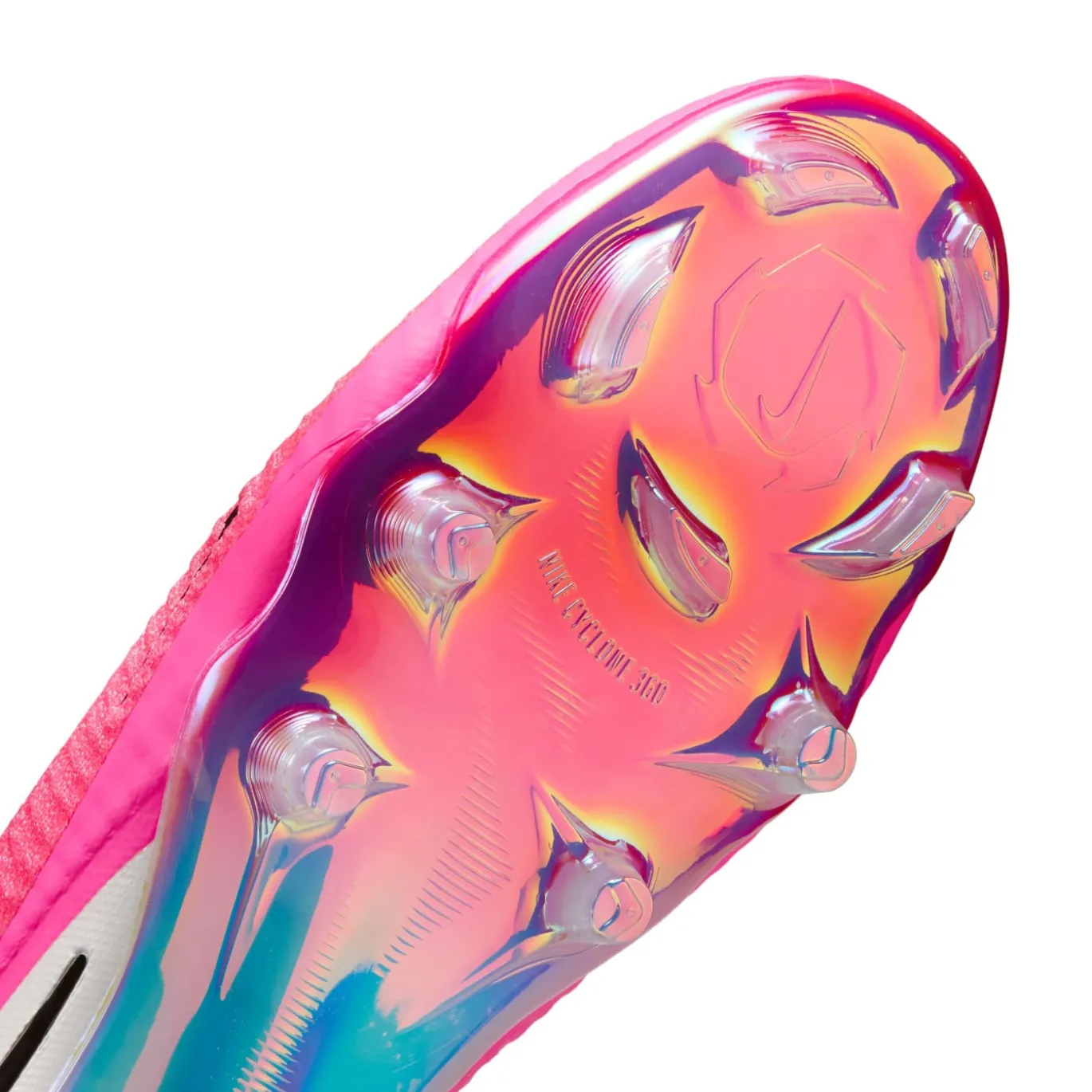 Nike Phantom 6 Low Elite Gras Voetbalschoenen (FG) Wit Felroze Zwart