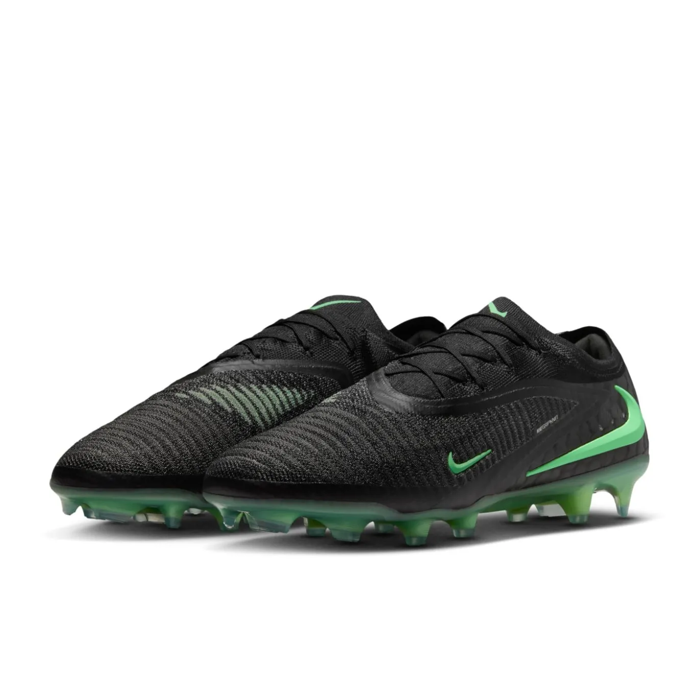 Nike Phantom 6 Low Elite Gras Voetbalschoenen (FG) Zwart Felgroen