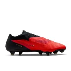 Nike Phantom 6 Low Elite Gras Voetbalschoenen (FG) Zwart Felrood Goud
