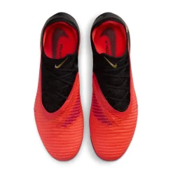 Nike Phantom 6 Low Elite Gras Voetbalschoenen (FG) Zwart Felrood Goud