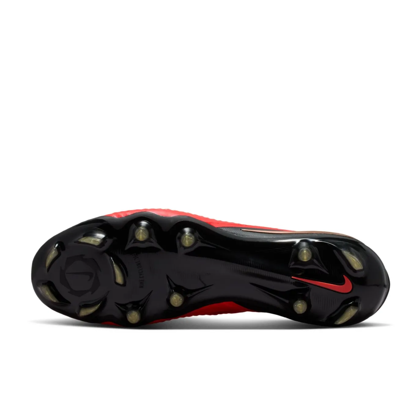 Nike Phantom 6 Low Elite Gras Voetbalschoenen (FG) Zwart Felrood Goud
