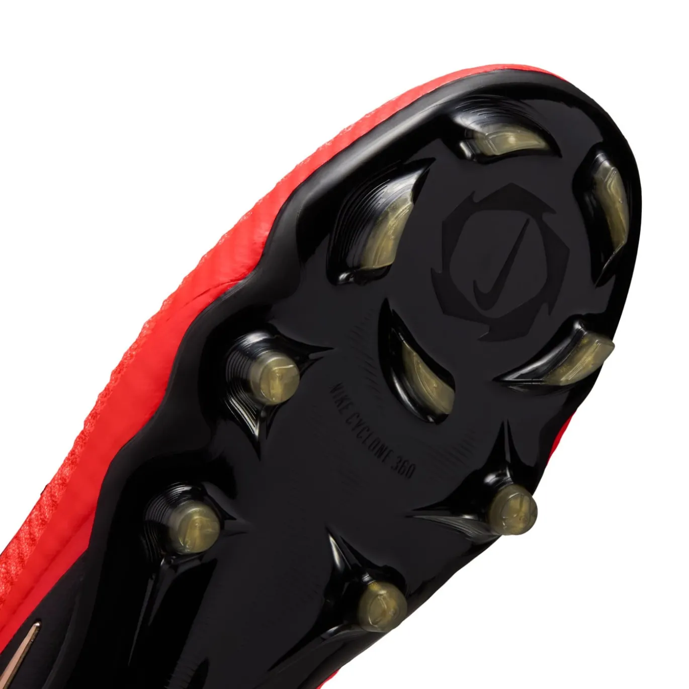 Nike Phantom 6 Low Elite Gras Voetbalschoenen (FG) Zwart Felrood Goud