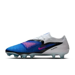 Nike Phantom 6 Low Elite Gras Voetbalschoenen (FG) Blauw Wit Felroze