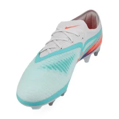 Nike Phantom 6 Low Elite IJzeren-Nop Voetbalschoenen (SG) Pro Player Zilver Turquoise Oranje Blauw