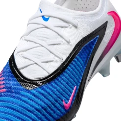 Nike Phantom 6 Low Elite IJzeren-Nop Voetbalschoenen (SG) Pro Player Blauw Wit Felroze