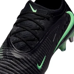 Nike Phantom 6 Low Elite IJzeren-Nop Voetbalschoenen (SG) Pro Player Zwart Felgroen
