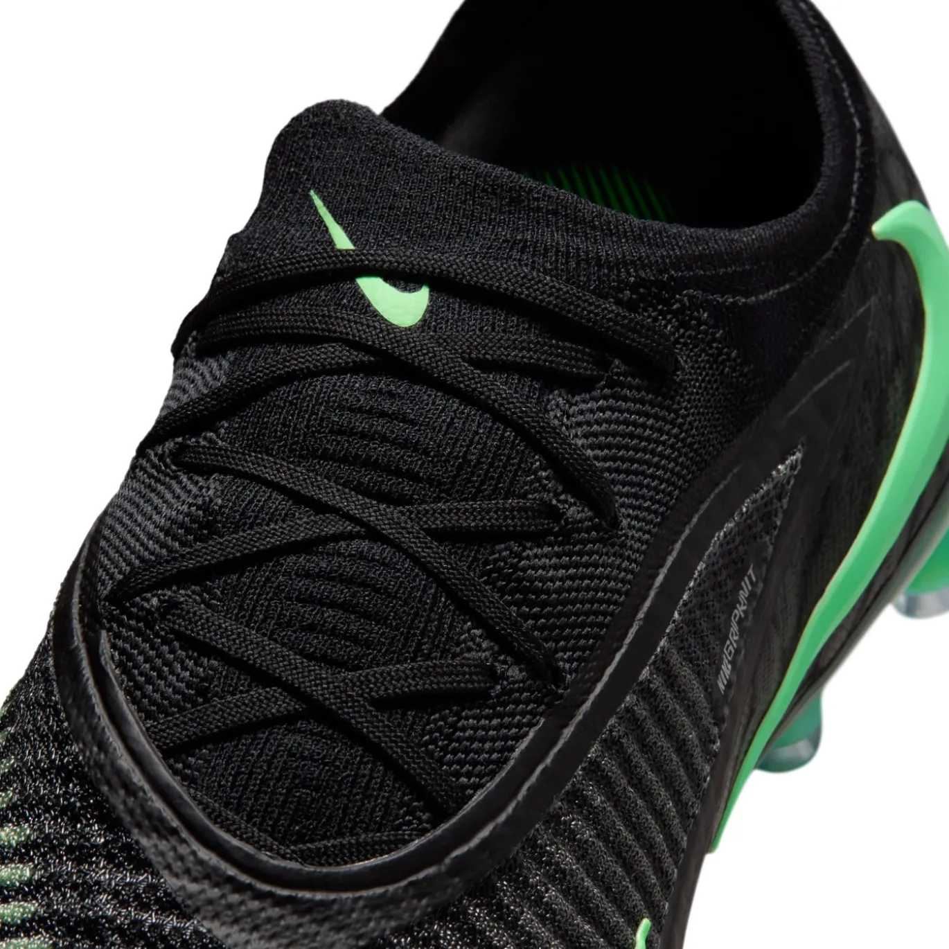 Nike Phantom 6 Low Elite Kunstgras Voetbalschoenen (AG) Zwart Felgroen