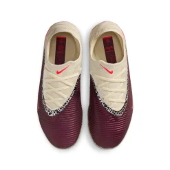 Nike Phantom 6 Low Pro Gras / Kunstgras Voetbalschoenen (MG) Kids Gebroken Wit Bordeauxrood Rood