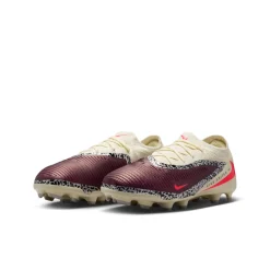 Nike Phantom 6 Low Pro Gras / Kunstgras Voetbalschoenen (MG) Kids Gebroken Wit Bordeauxrood Rood