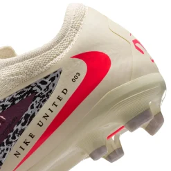 Nike Phantom 6 Low Pro Gras / Kunstgras Voetbalschoenen (MG) Kids Gebroken Wit Bordeauxrood Rood