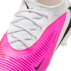 Nike Phantom 6 Low Pro Gras / Kunstgras Voetbalschoenen (MG) Kids Wit Felroze Zwart