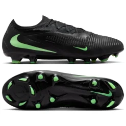 Nike Phantom 6 Low Pro Gras Voetbalschoenen (FG) Zwart Felgroen