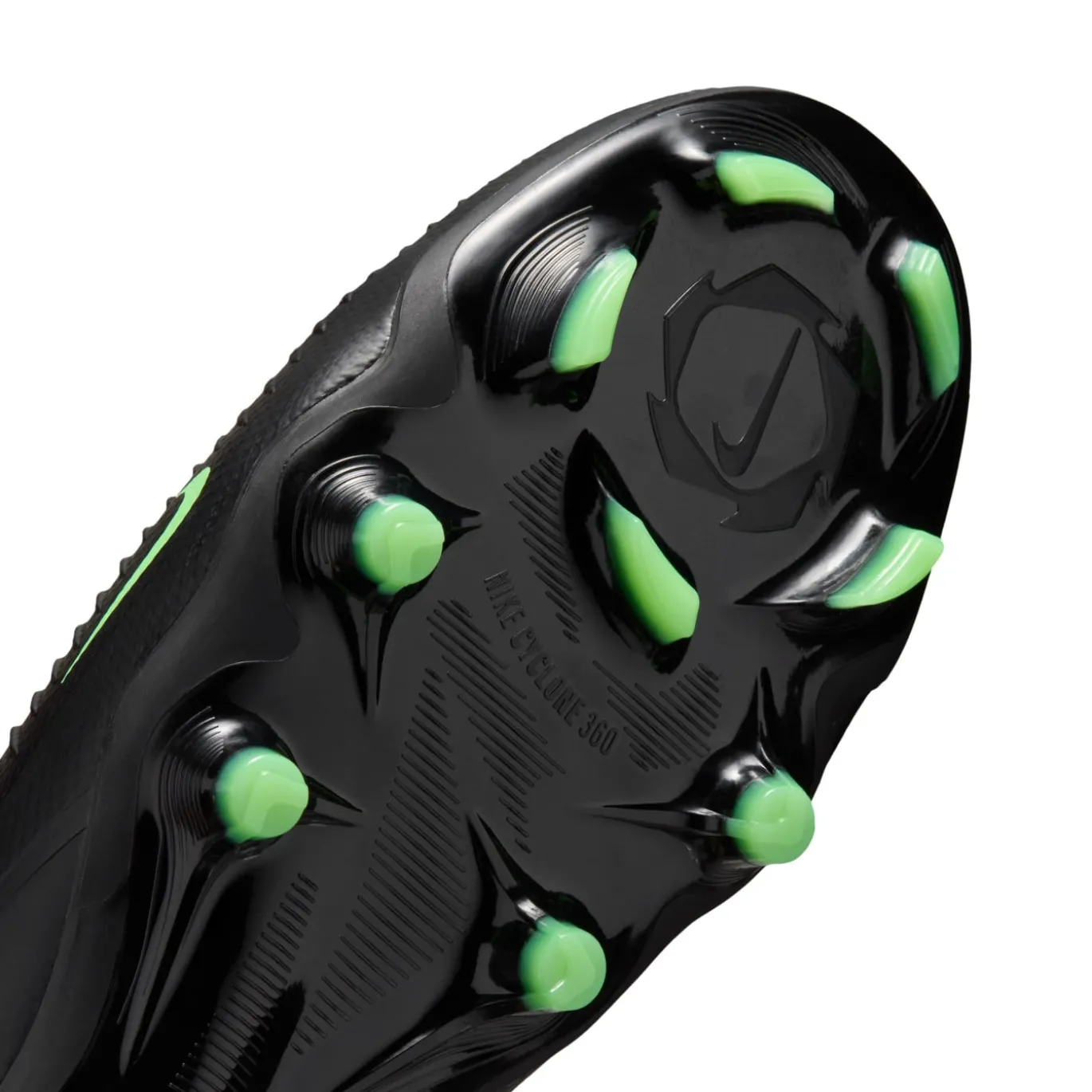 Nike Phantom 6 Low Pro Gras Voetbalschoenen (FG) Zwart Felgroen