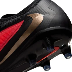Nike Phantom 6 Low Pro Kunstgras Voetbalschoenen (AG) Zwart Felrood Goud