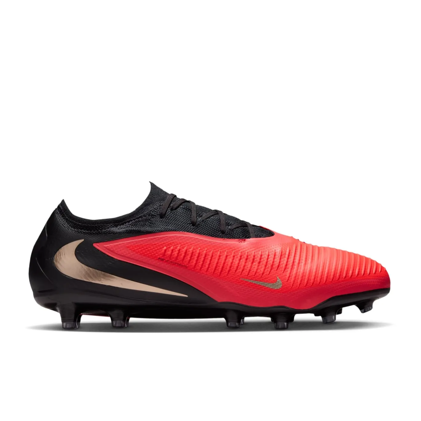 Nike Phantom 6 Low Pro Kunstgras Voetbalschoenen (AG) Zwart Felrood Goud