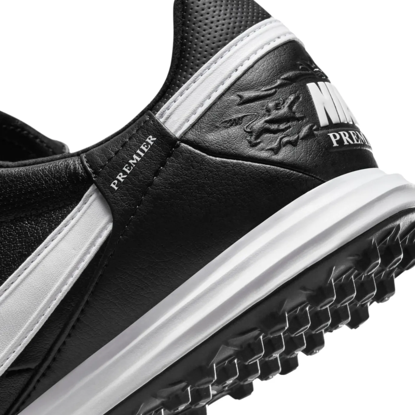 Nike Premier III Turf Voetbalschoenen (TF) Zwart Wit Zwart