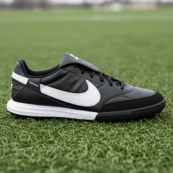 Nike Premier III Turf Voetbalschoenen (TF) Zwart Wit Zwart
