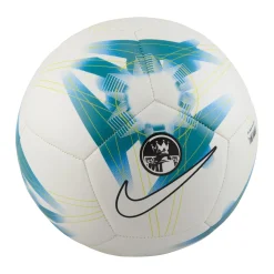 Nike Premier League Pitch Voetbal Maat 5 2023-2024 Wit Blauw Zwart Geel
