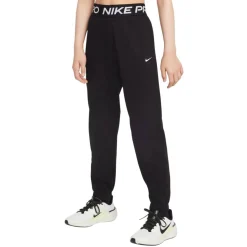 Nike Pro Fleece Joggingbroek Kids Zwart Wit