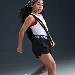 Nike Pro Fleece Trainingsbroekje Kids Zwart Wit