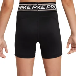 Nike Pro 3 Inch Sportbroekje Meisjes Zwart Wit