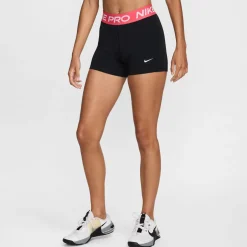 Nike Pro Leak Protection Sportbroekje Dames Zwart Roze Wit