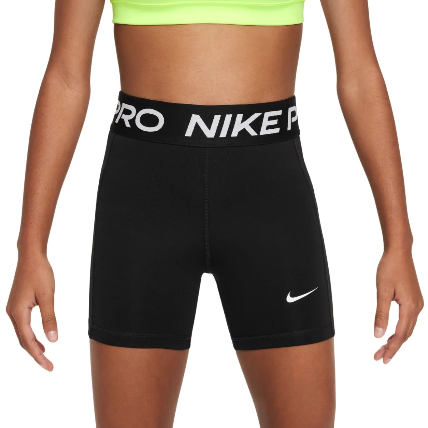 Nike Pro Leak Protection Sportbroekje Meisjes Zwart Wit