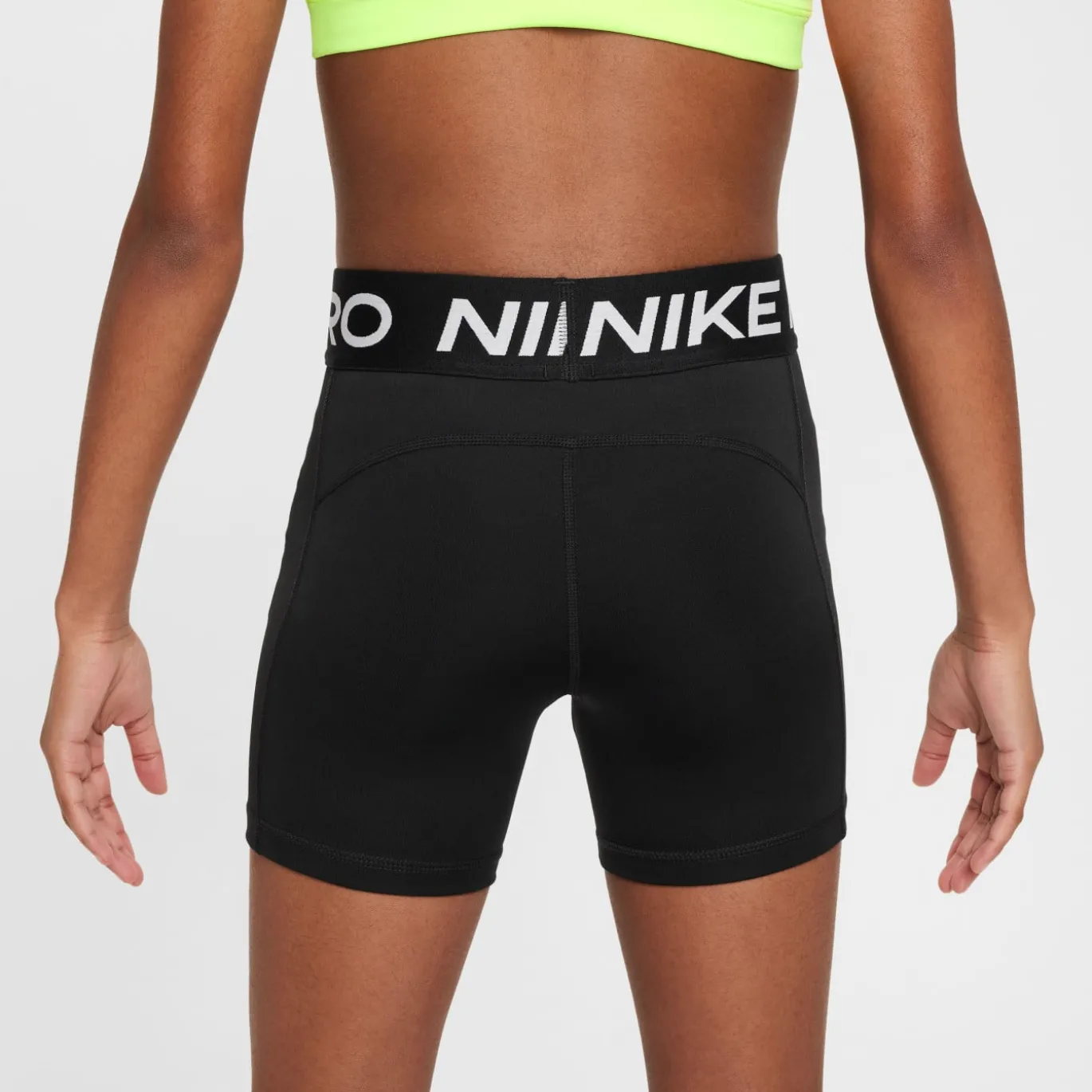 Nike Pro Leak Protection Sportbroekje Meisjes Zwart Wit