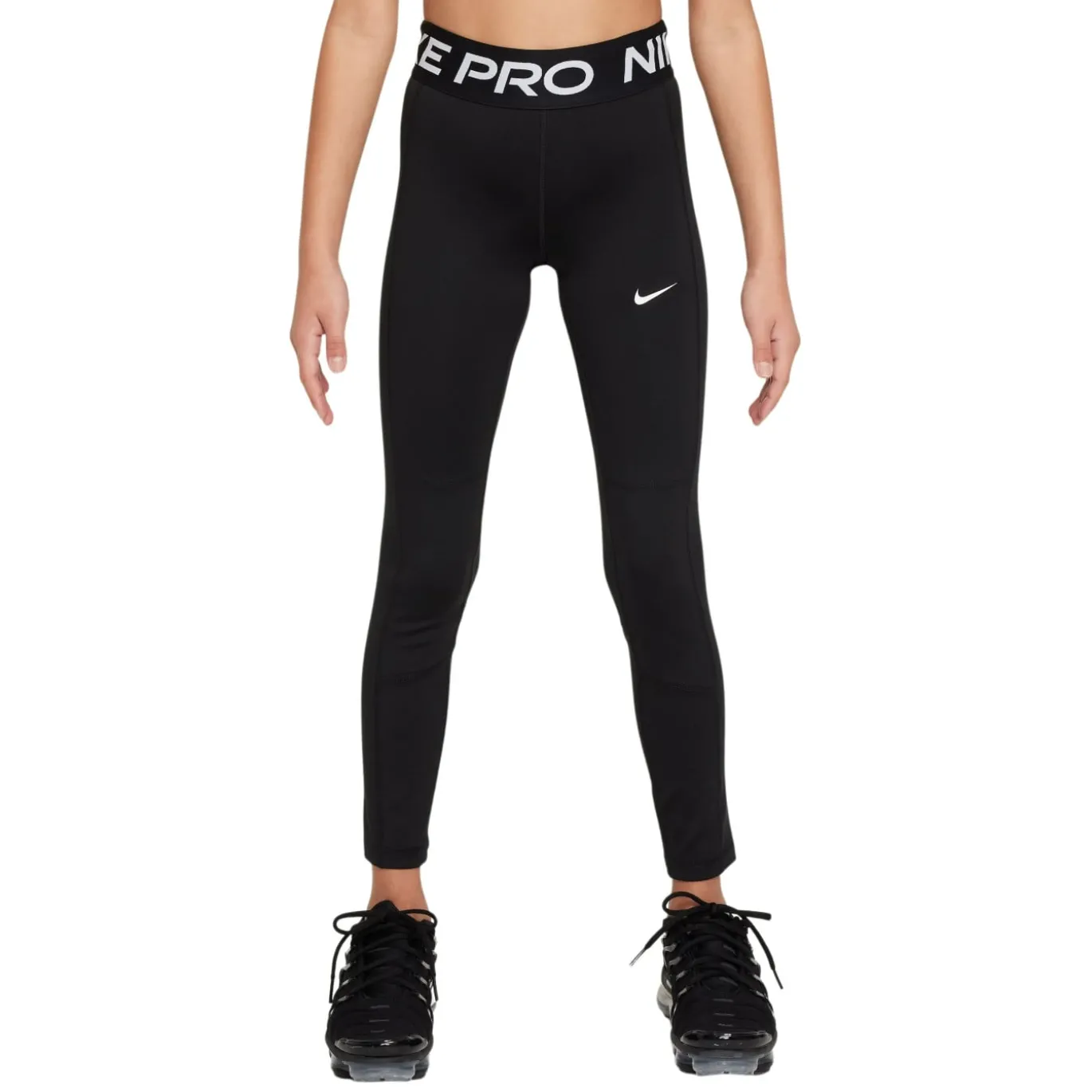 Nike Pro Leak Protection Sportlegging Meisjes Zwart Wit