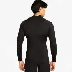 Nike Pro Ondershirt Hoge Hals Lange Mouwen Zwart Wit