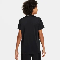 Nike Pro Ondershirt Korte Mouwen Kids Zwart Wit