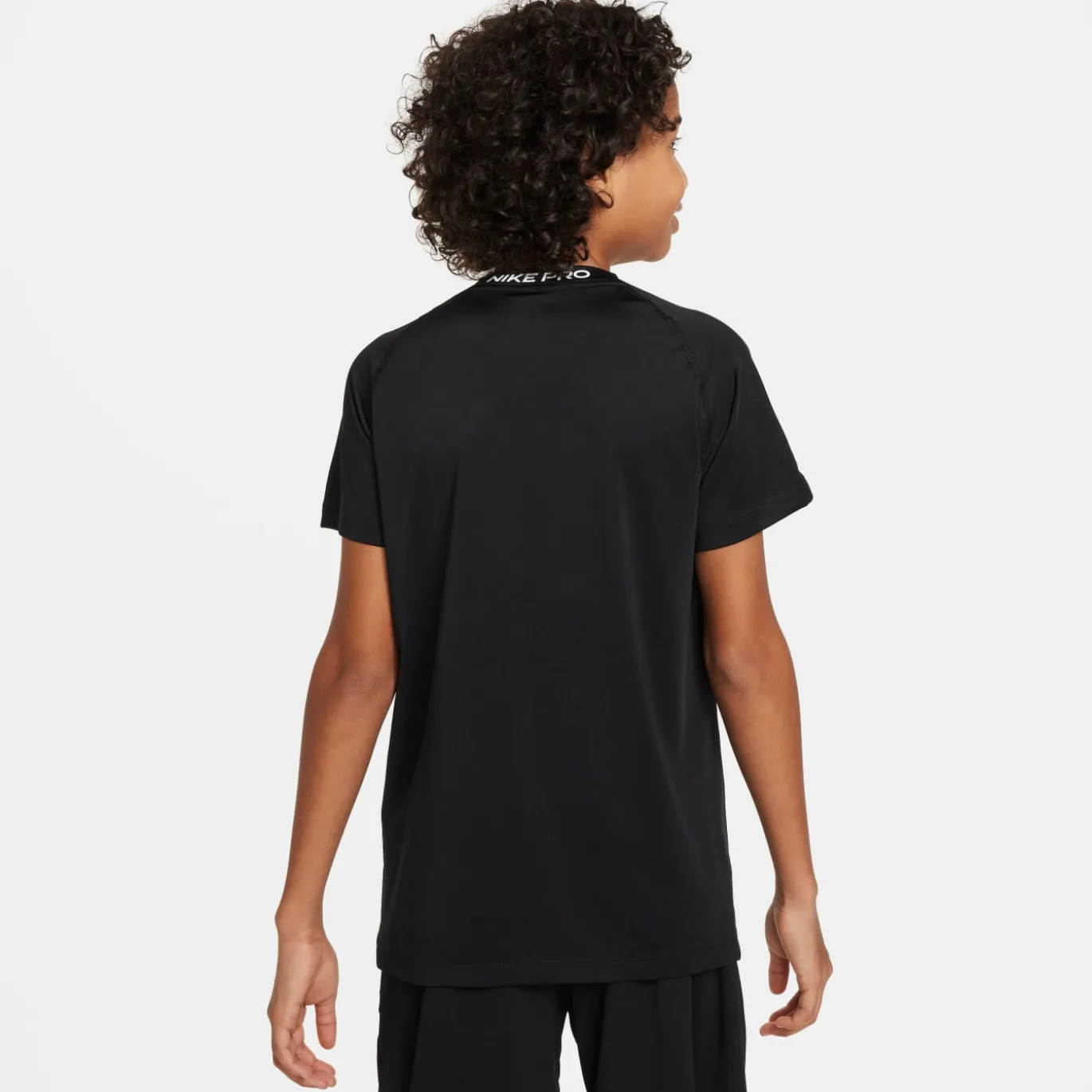 Nike Pro Ondershirt Korte Mouwen Kids Zwart Wit
